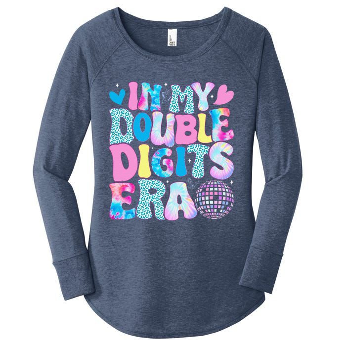 In My Double Digits Era Retro 10 Year Old 10th Birthday Girl Women's Perfect Tri Tunic Long Sleeve Shirt