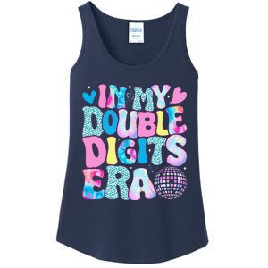 In My Double Digits Era Retro 10 Year Old 10th Birthday Girl Ladies Essential Tank