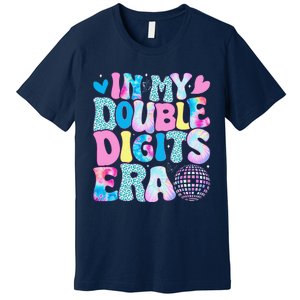 In My Double Digits Era Retro 10 Year Old 10th Birthday Girl Premium T-Shirt