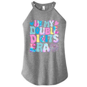 In My Double Digits Era Retro 10 Year Old 10th Birthday Girl Women's Perfect Tri Rocker Tank