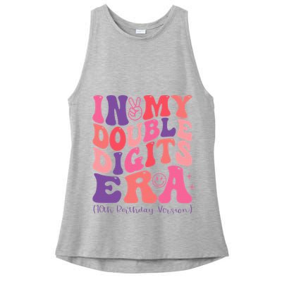 In My Double Digits Era 10th Birthday Ladies PosiCharge Tri-Blend Wicking Tank