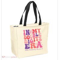 In My Double Digits Era 10th Birthday Zip Tote Bag
