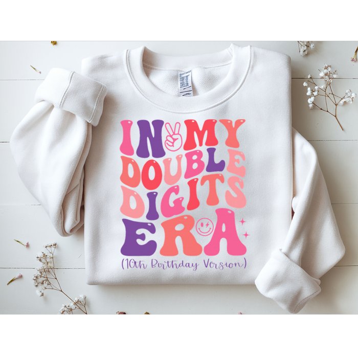 In My Double Digits Era 10th Birthday Sweatshirt