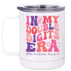 In My Double Digits Era 10th Birthday 12 oz Stainless Steel Tumbler Cup