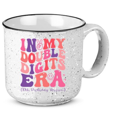 In My Double Digits Era 10th Birthday 15oz Campfire Ceramic Mug