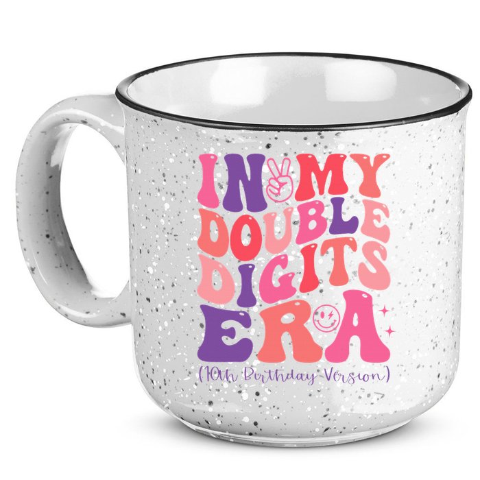 In My Double Digits Era 10th Birthday 15oz Campfire Ceramic Mug