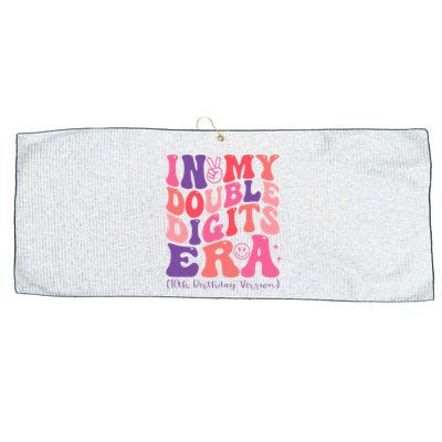 In My Double Digits Era 10th Birthday Large Microfiber Waffle Golf Towel