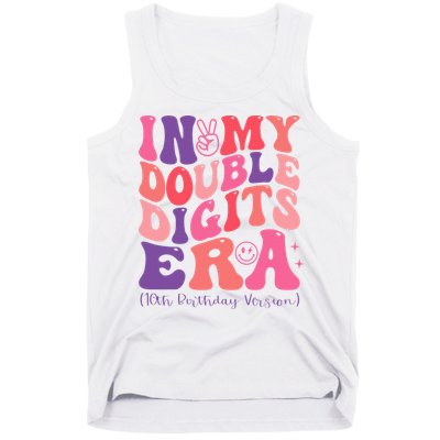 In My Double Digits Era 10th Birthday Tank Top