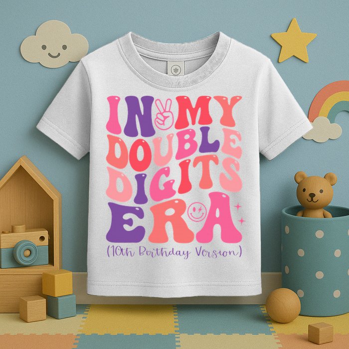 In My Double Digits Era 10th Birthday Toddler T-Shirt