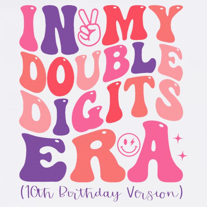 In My Double Digits Era 10th Birthday Toddler T-Shirt
