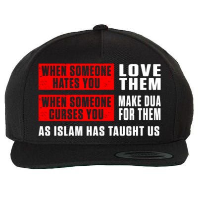 Islam Muslim Dua Allah Alhamdulillah Religion Ramadan Gift Cute Gift Wool Snapback Cap