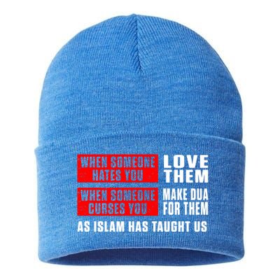 Islam Muslim Dua Allah Alhamdulillah Religion Ramadan Gift Cute Gift Sustainable Knit Beanie