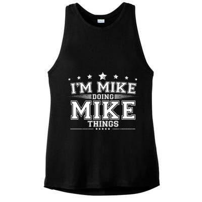 Im Mike Doing Mike Things Ladies PosiCharge Tri-Blend Wicking Tank