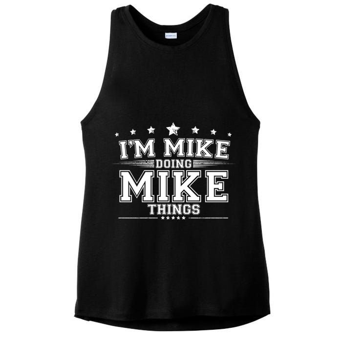 Im Mike Doing Mike Things Ladies PosiCharge Tri-Blend Wicking Tank