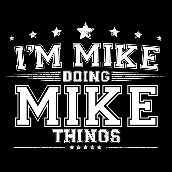 Im Mike Doing Mike Things Flat Bill Trucker Hat