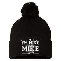 Im Mike Doing Mike Things Pom Pom 12in Knit Beanie