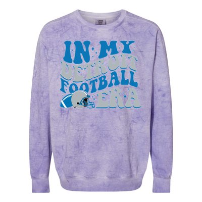 In My Detroit Football Era Sports Fan Colorblast Crewneck Sweatshirt