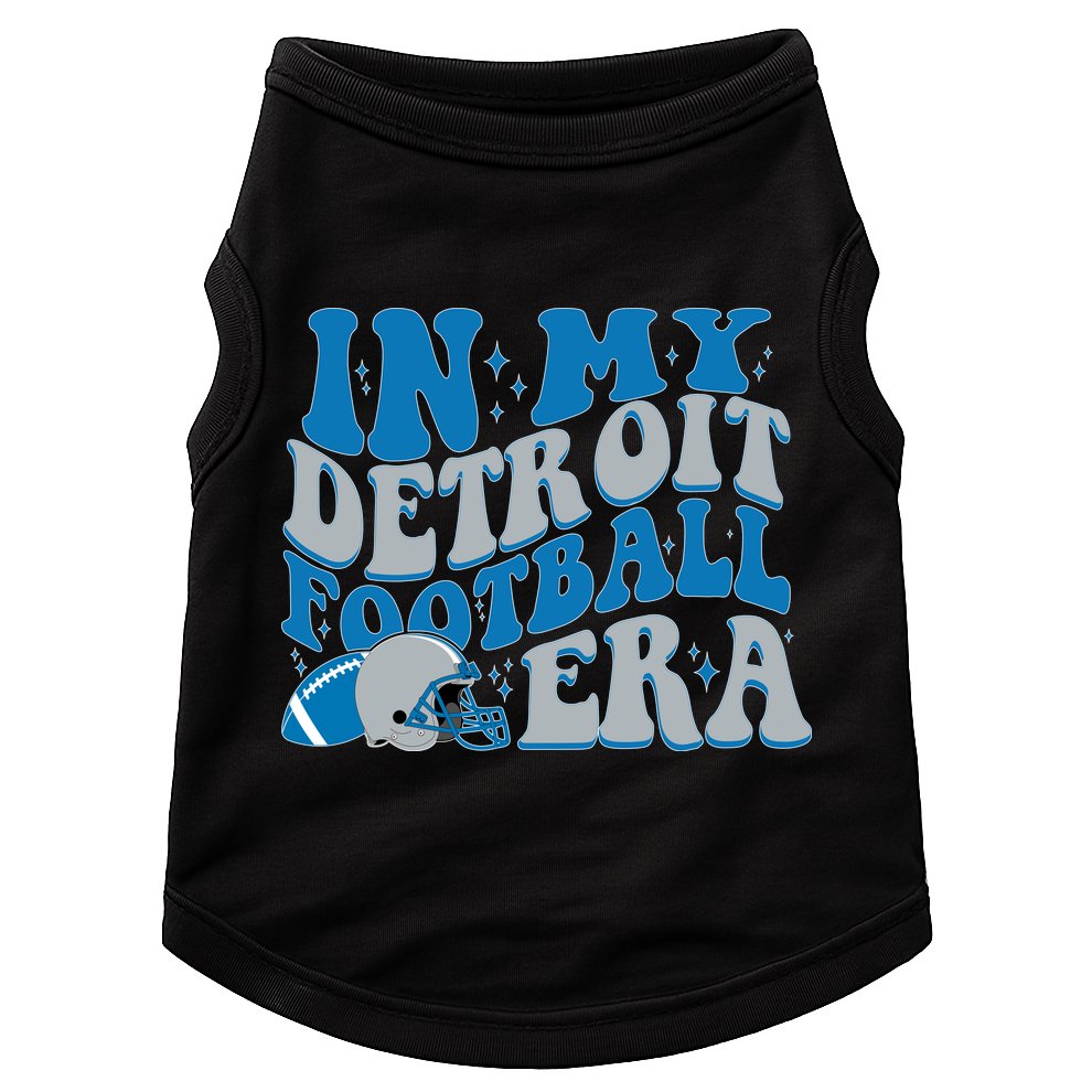 In My Detroit Football Era Sports Fan Doggie Tank
