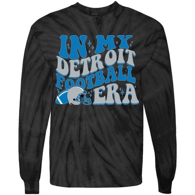 In My Detroit Football Era Sports Fan Tie-Dye Long Sleeve Shirt