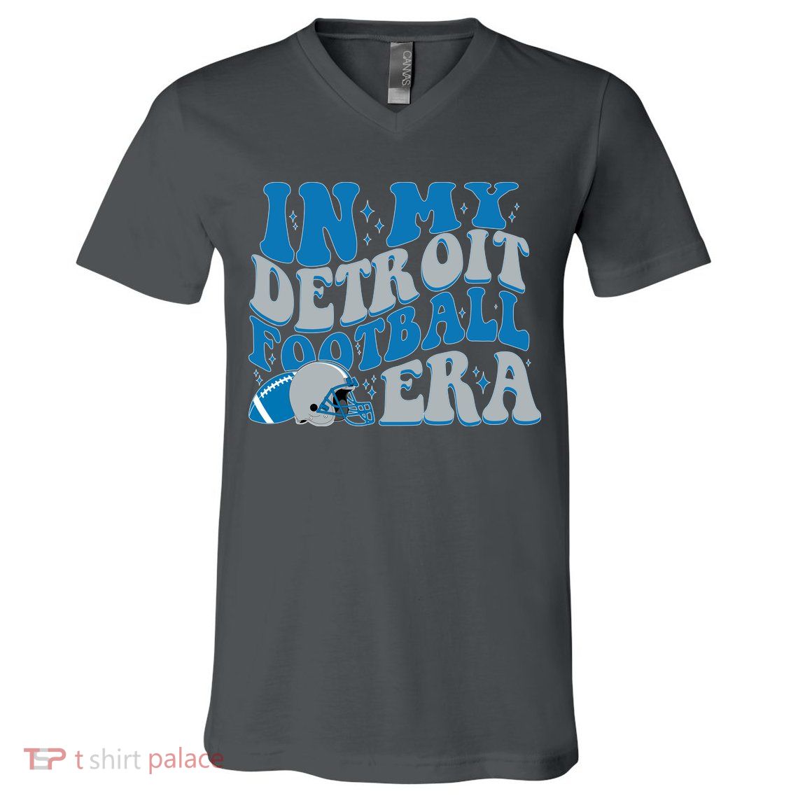 In My Detroit Football Era Sports Fan V-Neck T-Shirt