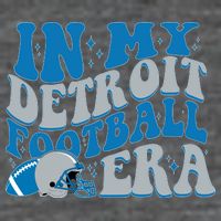 In My Detroit Football Era Sports Fan V-Neck T-Shirt