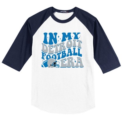 In My Detroit Football Era Sports Fan Baseball Sleeve Shirt