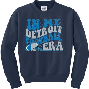 In My Detroit Football Era Sports Fan Kids Sweatshirt