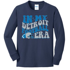 In My Detroit Football Era Sports Fan Kids Long Sleeve Shirt