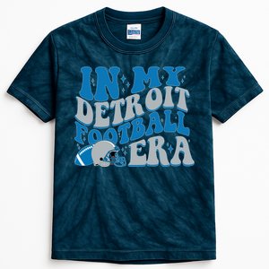 In My Detroit Football Era Sports Fan Kids Tie-Dye T-Shirt