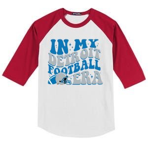 In My Detroit Football Era Sports Fan Kids Colorblock Raglan Jersey