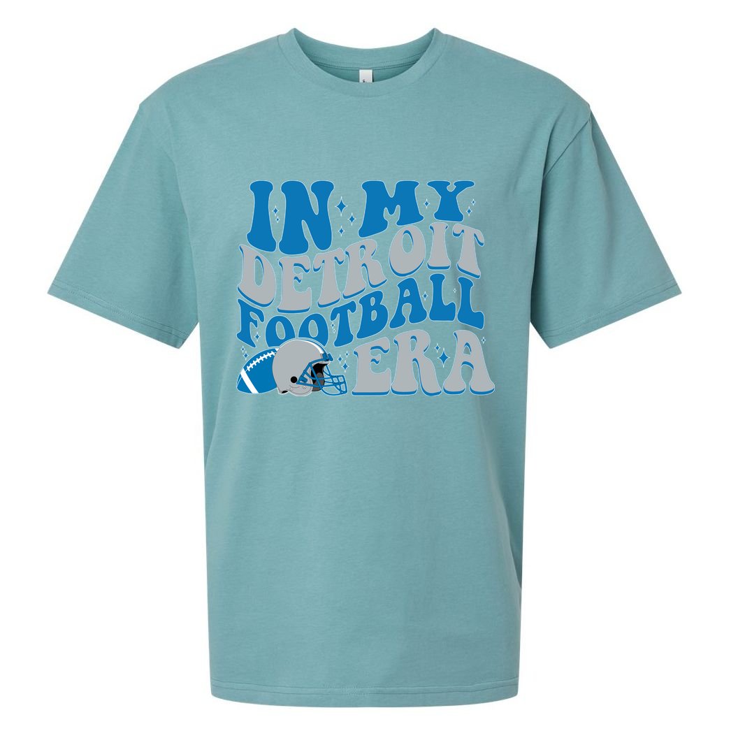 In My Detroit Football Era Sports Fan Sueded Cloud Jersey T-Shirt