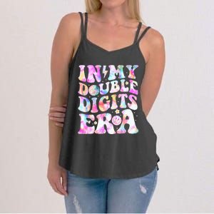 In My Double Digits Era Funny 10th Bday Women's Strappy Tank