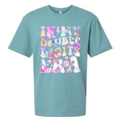 In My Double Digits Era Funny 10th Bday Sueded Cloud Jersey T-Shirt