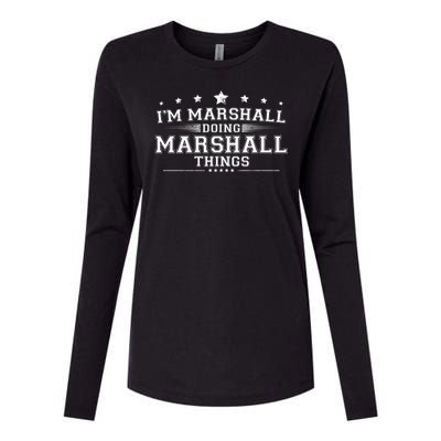 Im Marshall Doing Marshall Things Womens Cotton Relaxed Long Sleeve T-Shirt