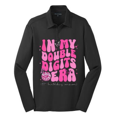 In My Double Digits Era 10th Birthday Version Silk Touch Performance Long Sleeve Polo