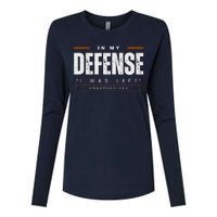 In My Defense I Was Left Unsupervised | Funny Retro Vintage Womens Cotton Relaxed Long Sleeve T-Shirt