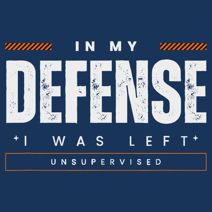 In My Defense I Was Left Unsupervised | Funny Retro Vintage Legacy Cool Fit Booney Bucket Hat