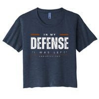 In My Defense I Was Left Unsupervised | Funny Retro Vintage Women's Crop Top Tee