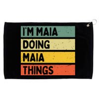 IM Maia Doing Maia Things Funny Personalized Quote Grommeted Golf Towel