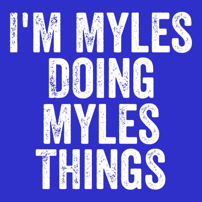 I'm Myles Doing Myles Things Gift Personalized First Name Gift Womens T-Shirt