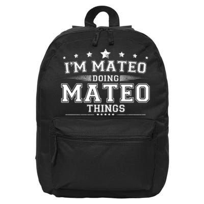 Im Mateo Doing Mateo Things 16 in Basic Backpack