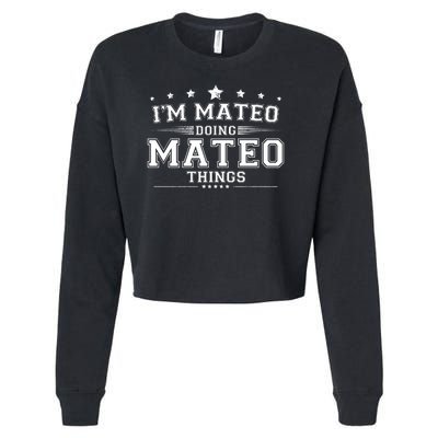 Im Mateo Doing Mateo Things Cropped Pullover Crew