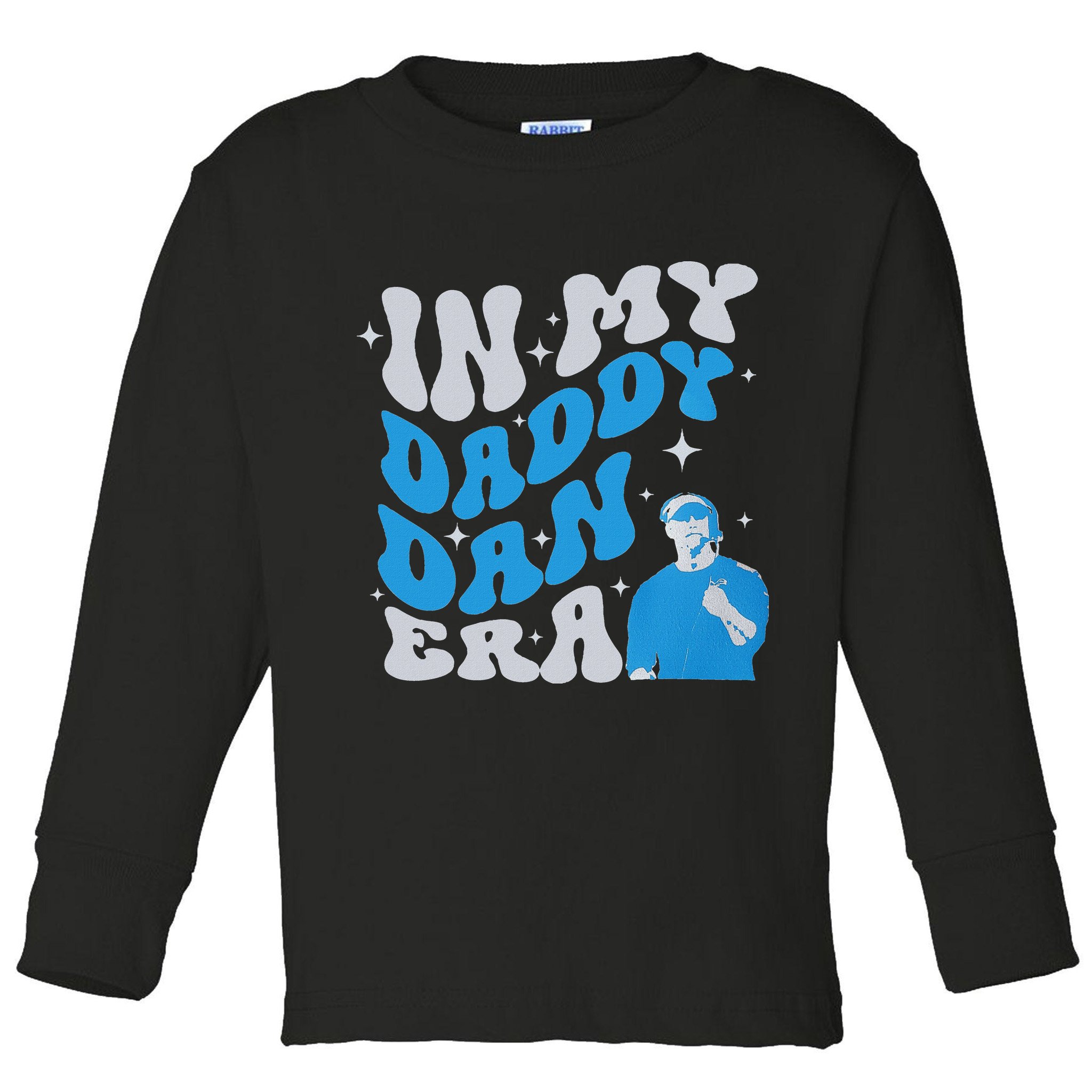In My Daddy Dan Era Detroit Game Day Toddler Long Sleeve Shirt