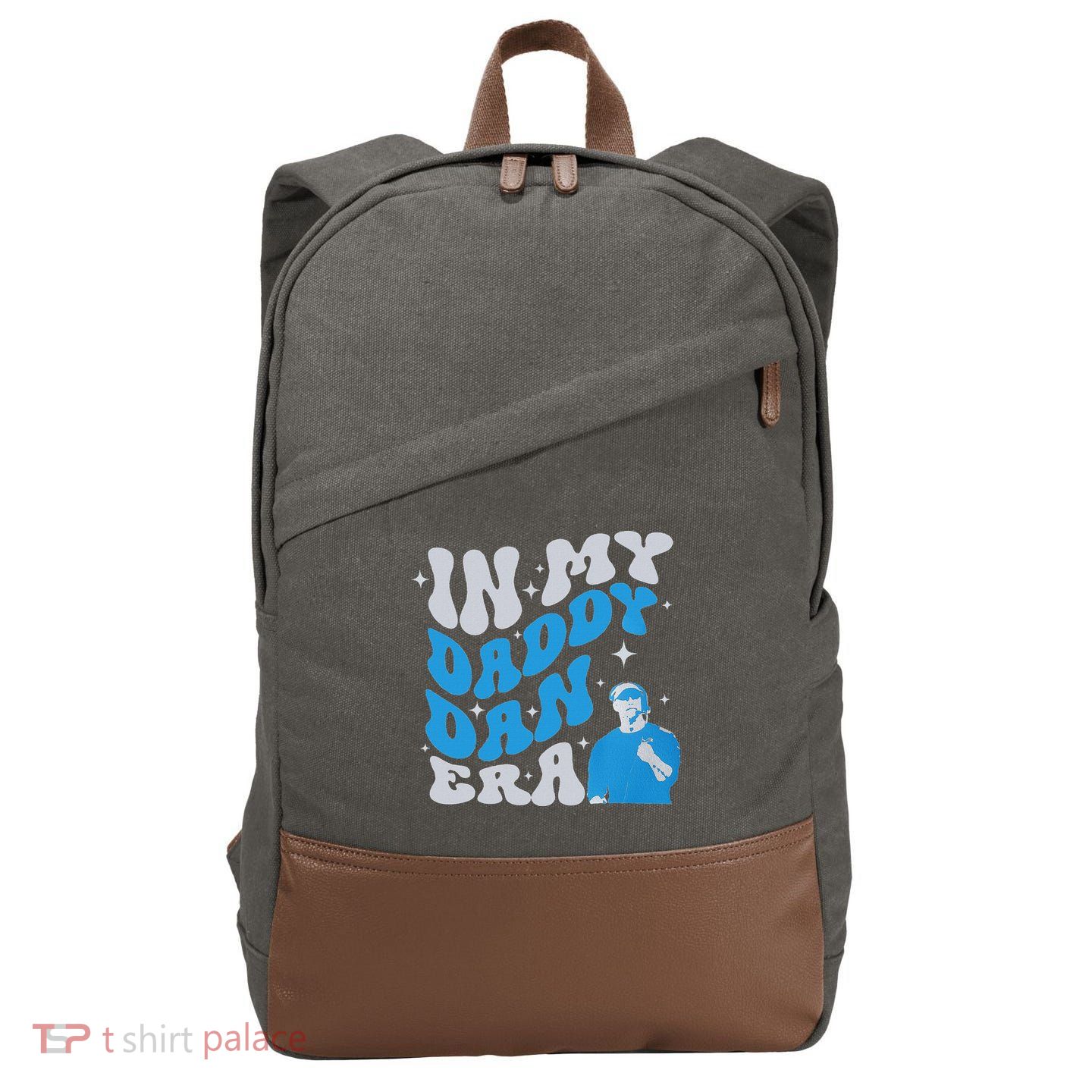 In My Daddy Dan Era Detroit Game Day Cotton Canvas Backpack