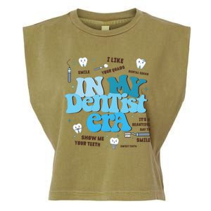 In My Dentist Era Dental Teeth Garment-Dyed Women's Muscle Tee