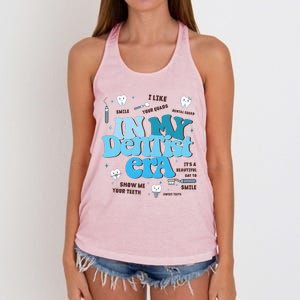 In My Dentist Era Dental Teeth Women's Knotted Racerback Tank