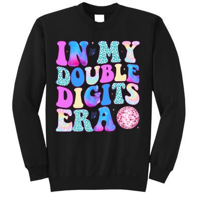 In My Double Digits Era 10 Year Old 10th Birthday Disco Sweatshirt