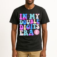 In My Double Digits Era 10 Year Old 10th Birthday Disco Tall T-Shirt