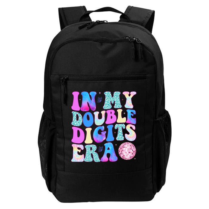 In My Double Digits Era 10 Year Old 10th Birthday Disco Backpack