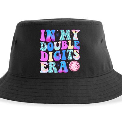 In My Double Digits Era 10 Year Old 10th Birthday Disco Sustainable Bucket Hat